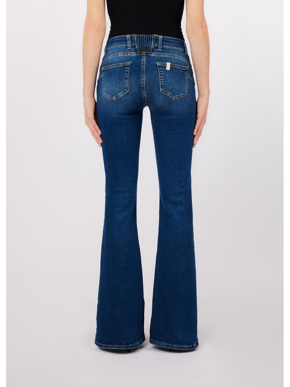 Pantalone Liu Jo flare con inserto elastico Donna - Blu