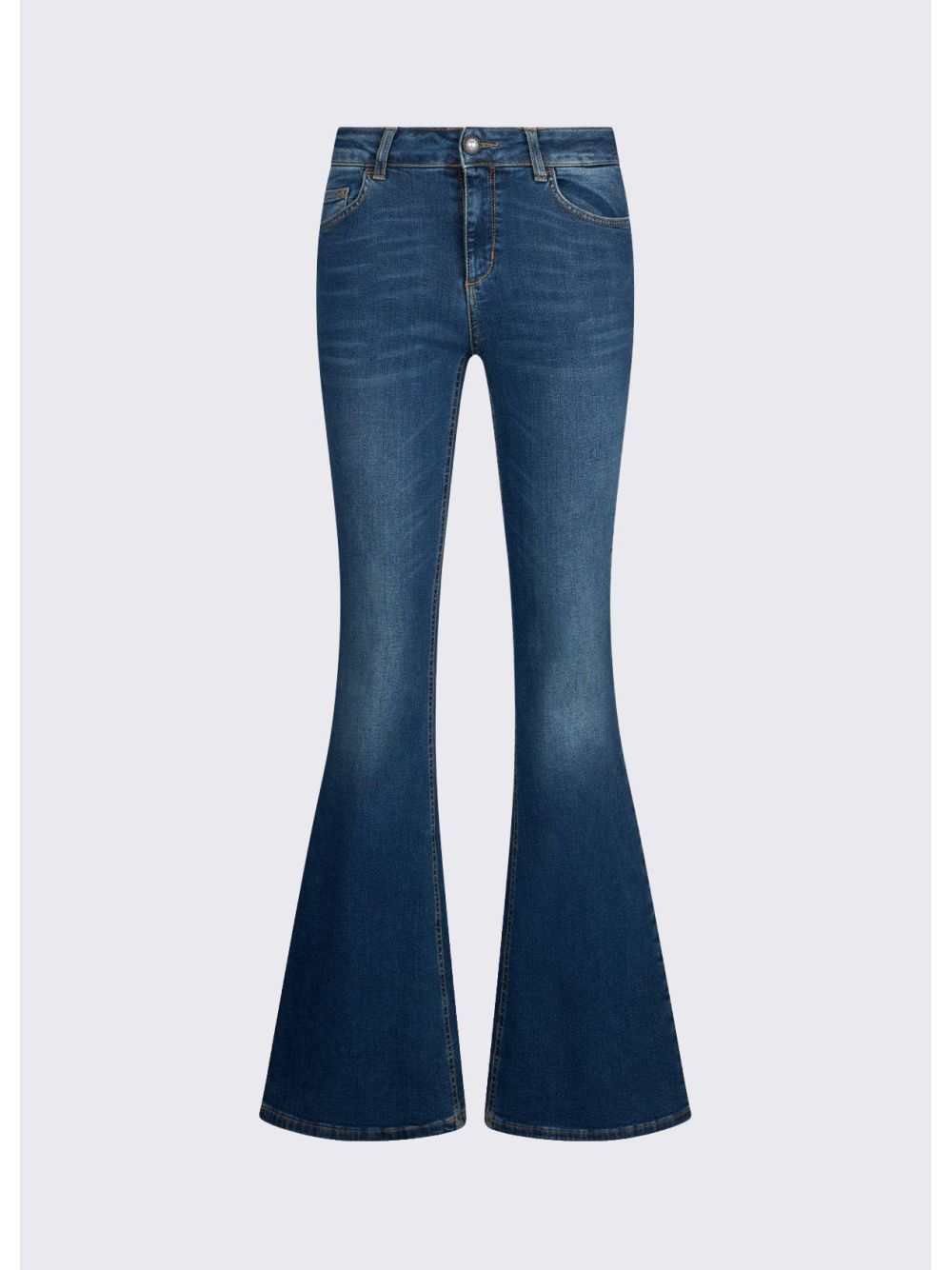 Pantalone Liu Jo flare con inserto elastico Donna - Blu