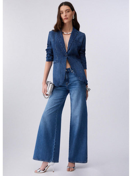 Giacca Liu Jo in denim con strass Donna - Denim