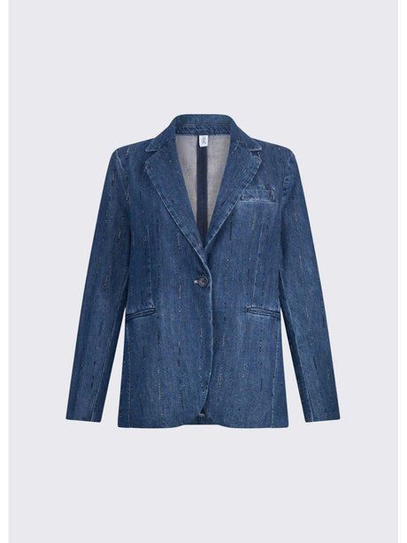 Giacca Liu Jo in denim con strass Donna - Denim