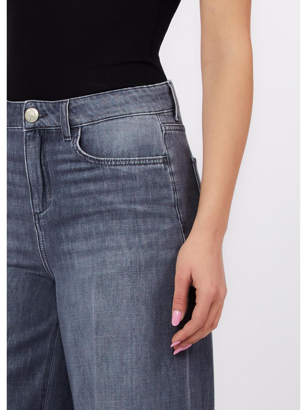 Pantalone Liu Jo flare cropped Donna - Grigio