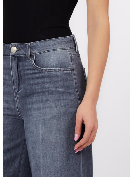 Pantalone Liu Jo flare cropped Donna - Grigio