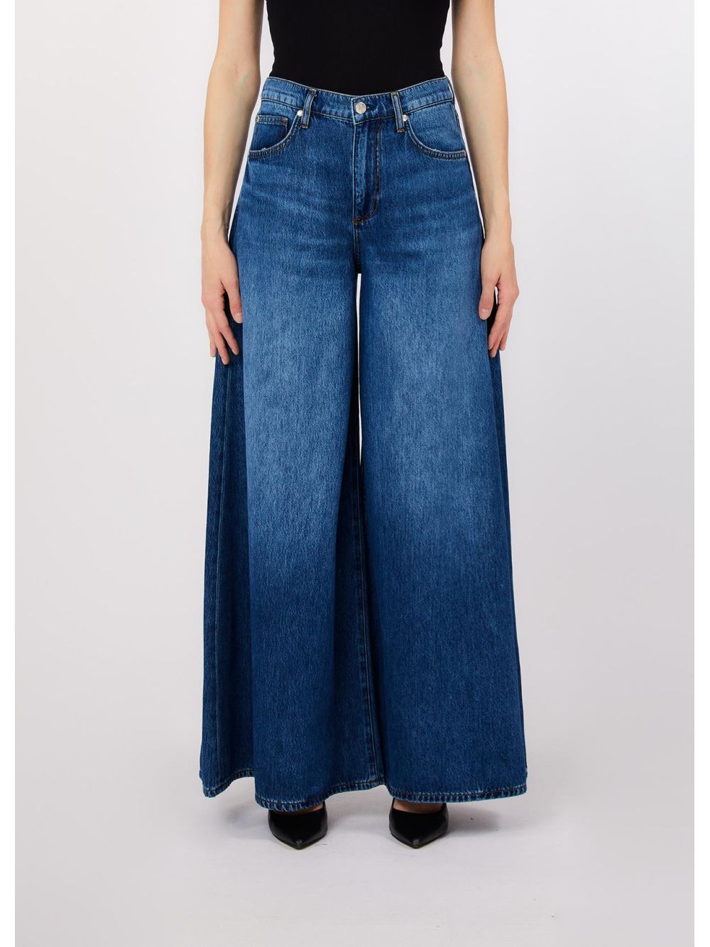 Pantalone Liu Jo super flare a vita alta Donna - Denim