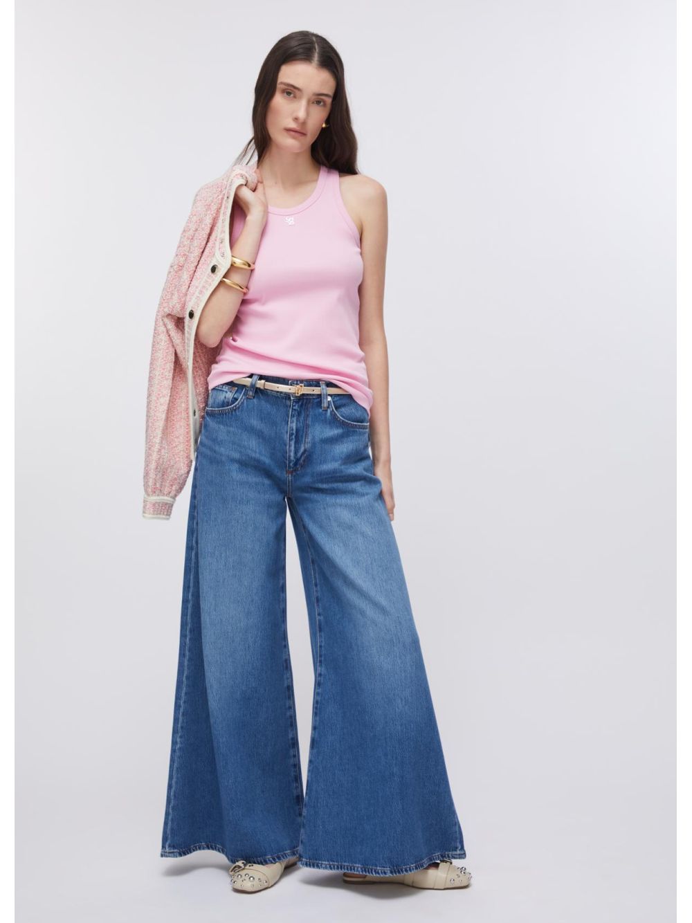 Pantalone Liu Jo super flare a vita alta Donna - Denim