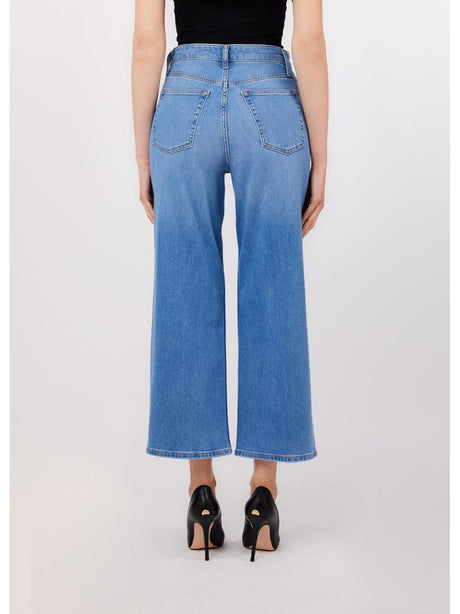 Pantalone Liu Jo flare cropped Donna - Denim