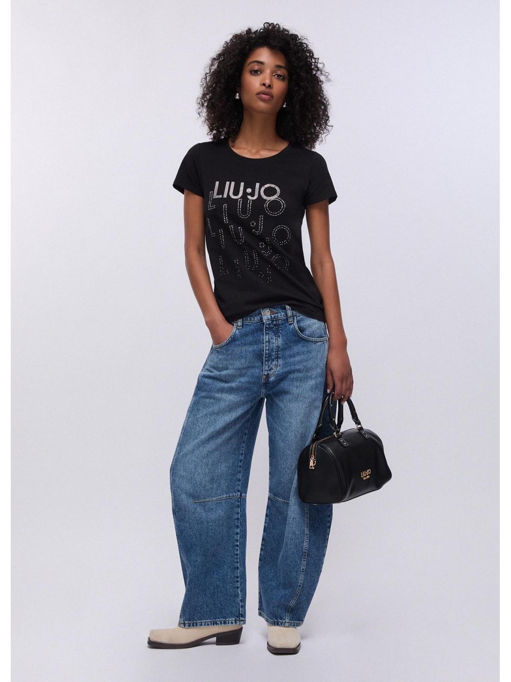 T-shirt Liu Jo con logo Donna - Nero