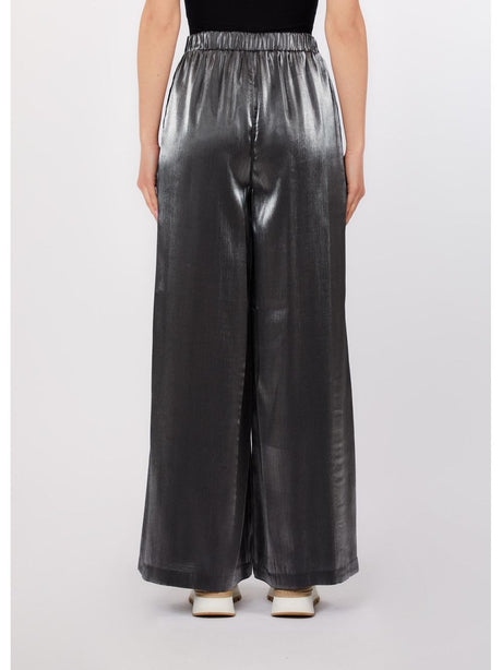 Pantalone Liu Jo flare laminati Donna - Grigio