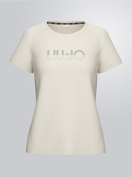 T-shirt Liu Jo con strass Donna - Bianco