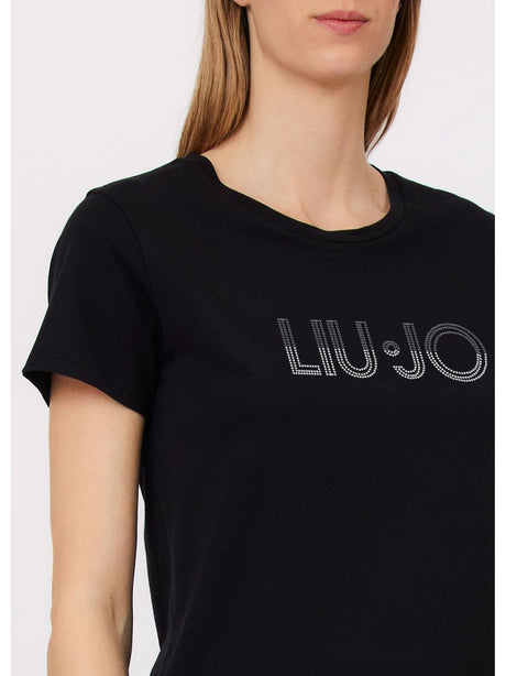 T-shirt Liu Jo con strass Donna - Nero