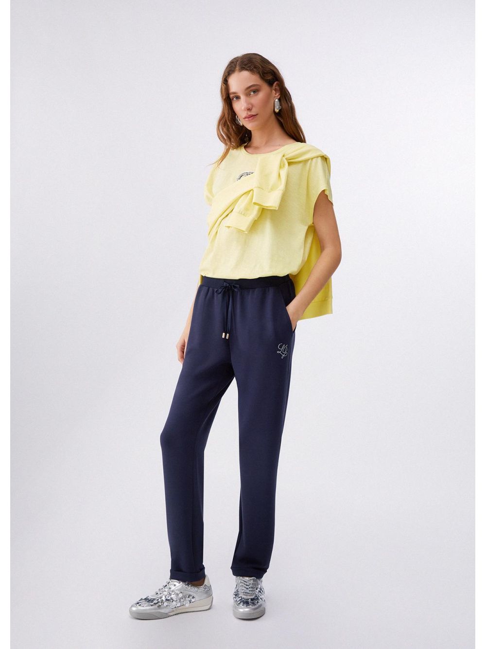 Pantalone Liu Jo in scuba Donna - Blu