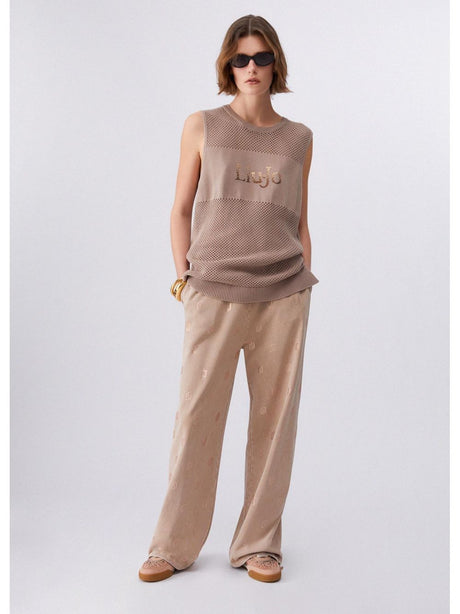 Maglia Liu Jo traforata Donna - Marrone