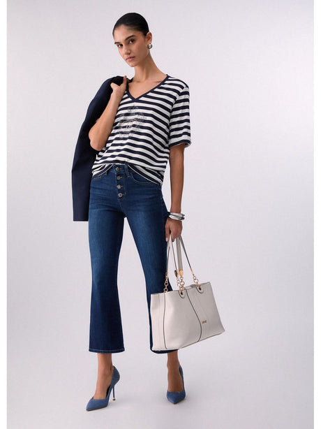 T-shirt Liu Jo a righe Donna - Blu