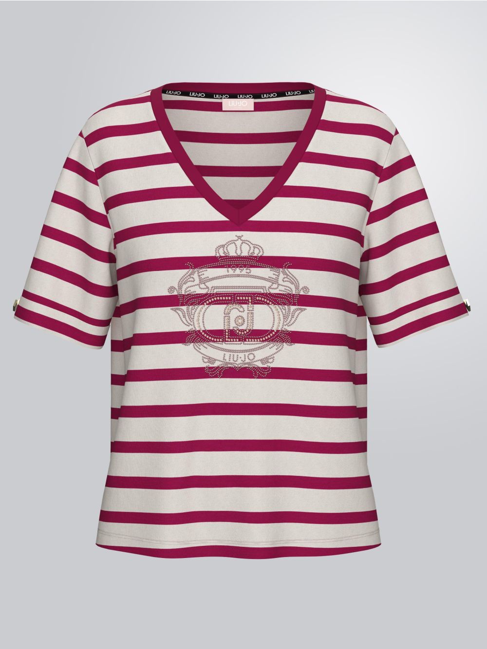 T-shirt Liu Jo a righe Donna - Bordeaux