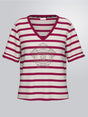 T-shirt Liu Jo a righe Donna - Bordeaux