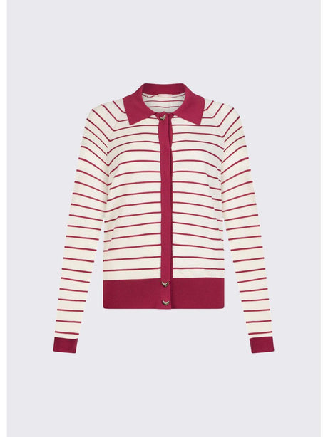 Cardigan Liu Jo a righe Donna - Bordeaux