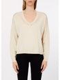 Maglia Liu Jo con scollo a V Donna - Avorio