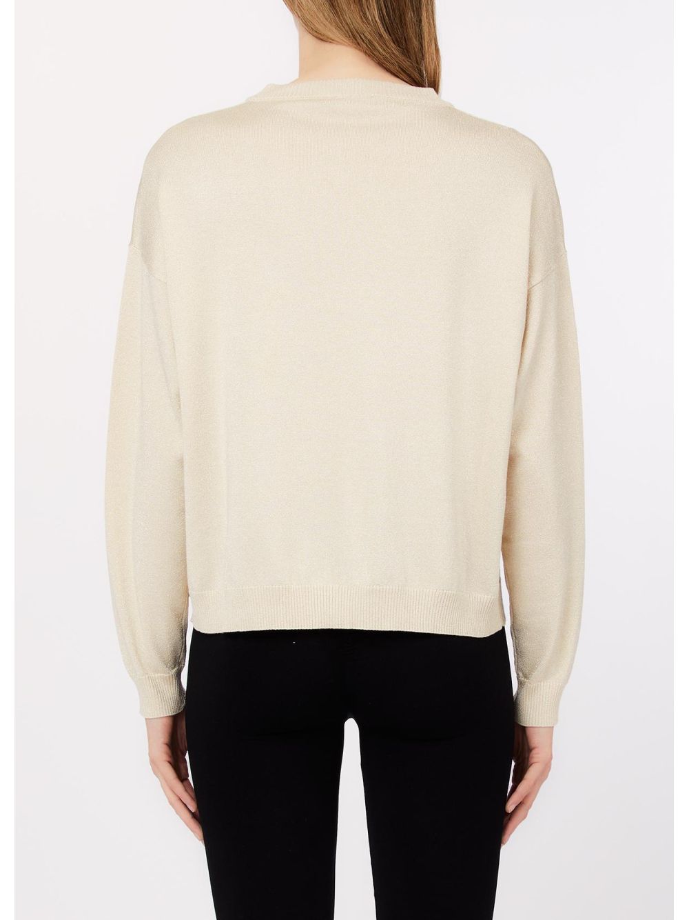 Maglia Liu Jo con scollo a V Donna - Avorio
