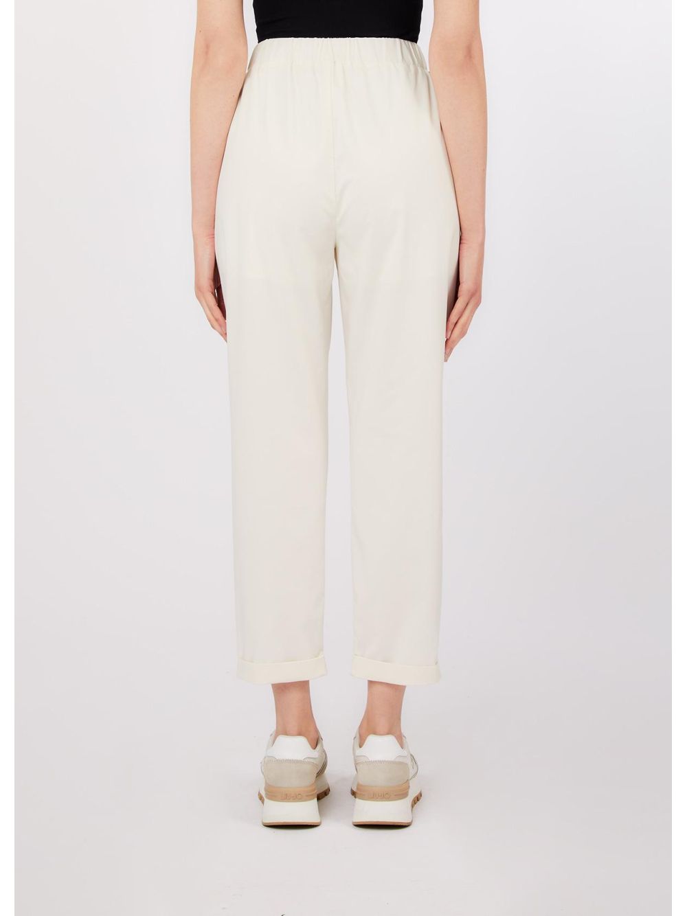 Pantalone Liu Jo slim fit con risvolto Donna - Bianco
