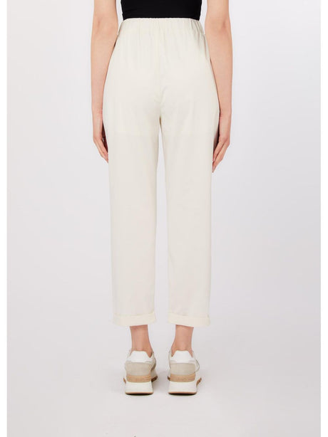 Pantalone Liu Jo slim fit con risvolto Donna - Bianco