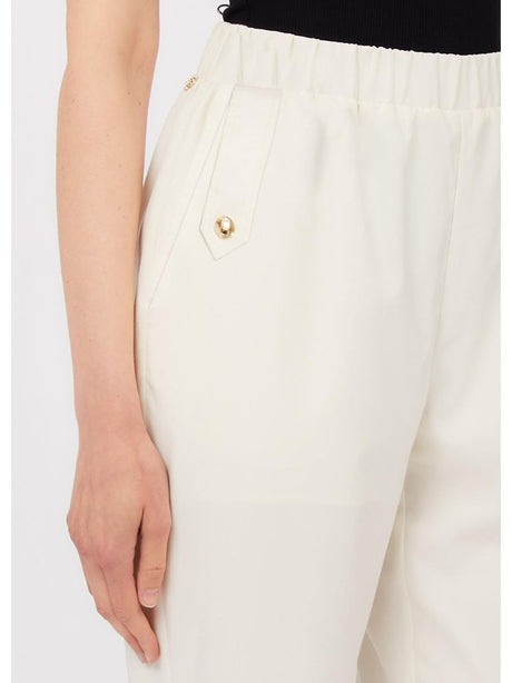 Pantalone Liu Jo slim fit con risvolto Donna - Bianco