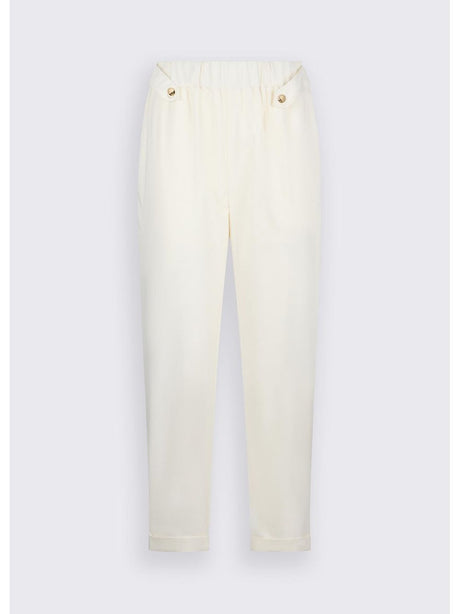 Pantalone Liu Jo slim fit con risvolto Donna - Bianco