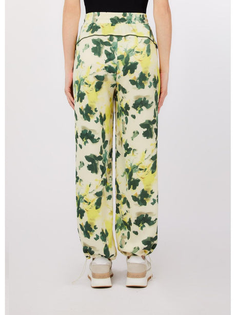 Pantalone Liu Jo in raso stampato Donna - Verde