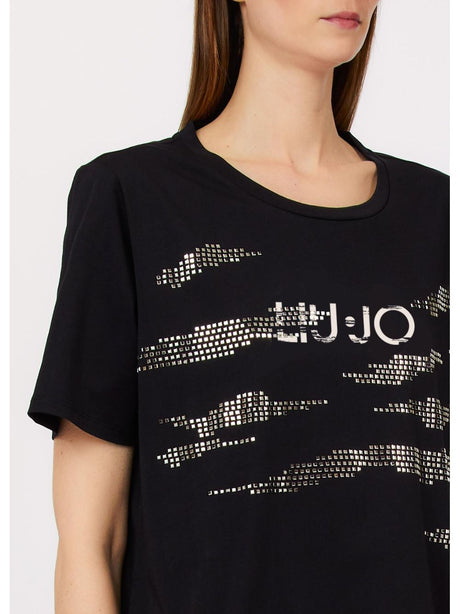 T-shirt Liu Jo con applicazioni Donna - Nero