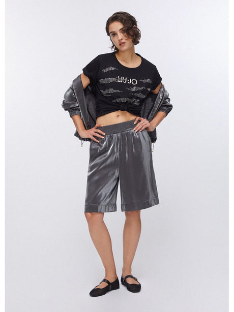 T-shirt Liu Jo con applicazioni Donna - Nero