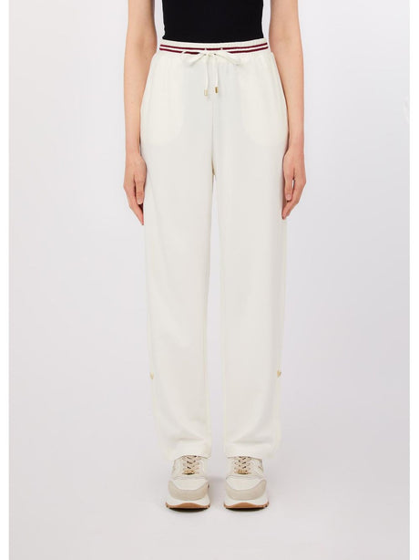 Pantalone Liu Jo in jersey interlock Donna - Bianco