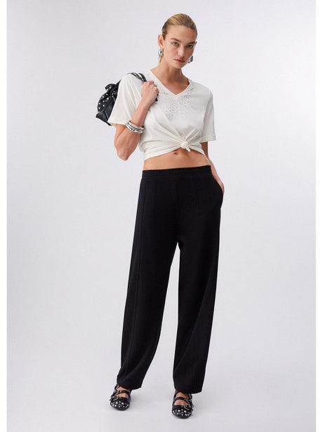 T-shirt Liu Jo con strass Donna - Bianco