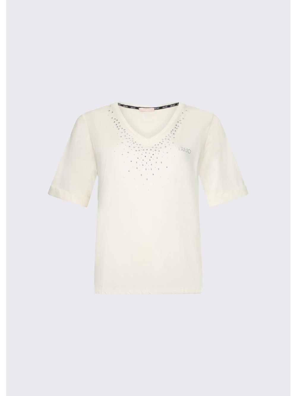 T-shirt Liu Jo con strass Donna - Bianco
