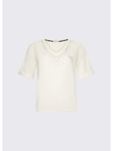 T-shirt Liu Jo con strass Donna - Bianco
