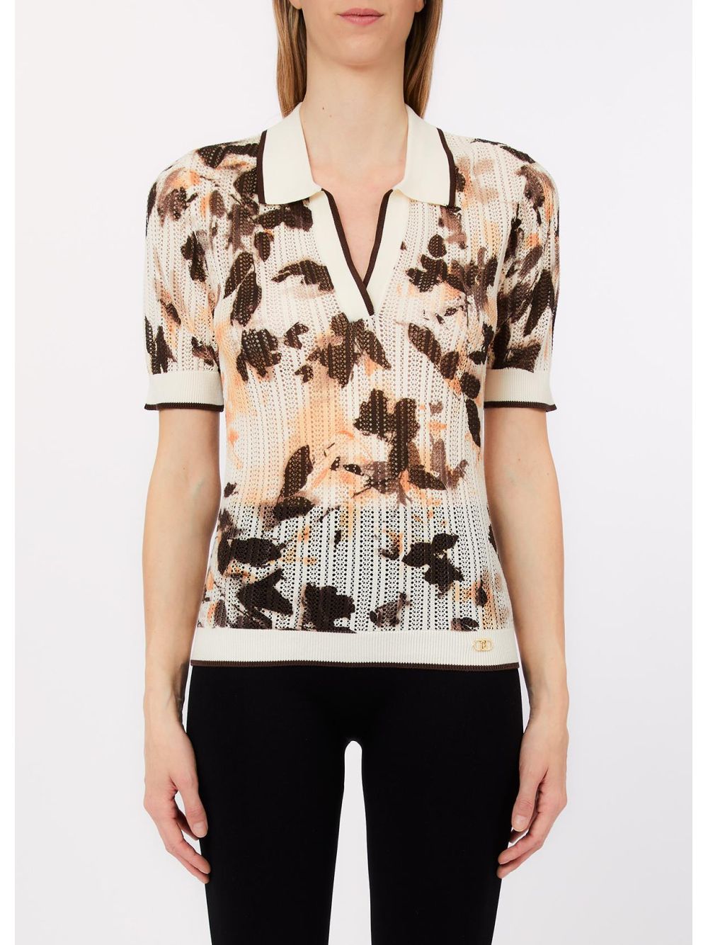 Maglia Liu Jo in maglia punzonata Donna - Marrone