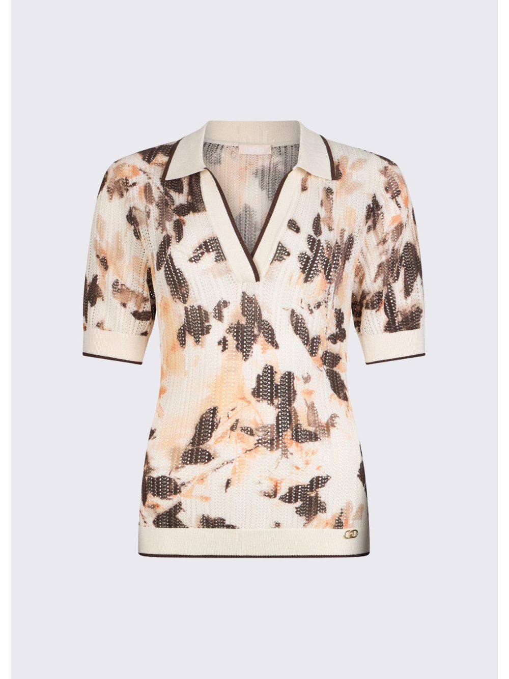 Maglia Liu Jo in maglia punzonata Donna - Marrone