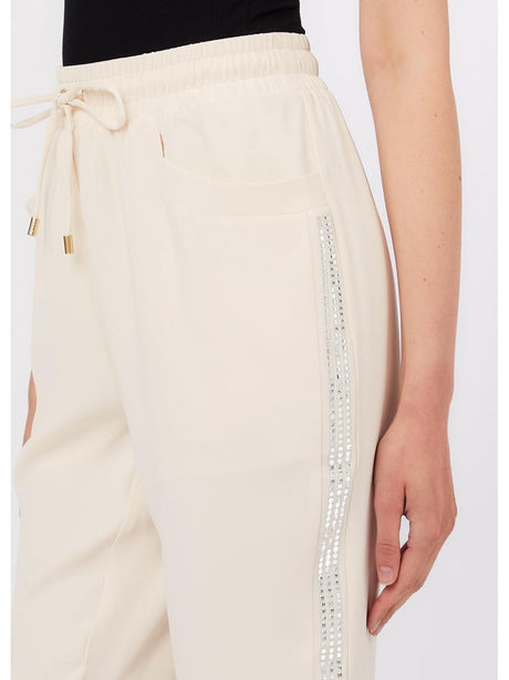 Pantalone Liu Jo con strass Donna - Avorio