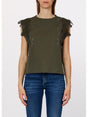 T-shirt Liu Jo con dettagli macramè Donna - Verde