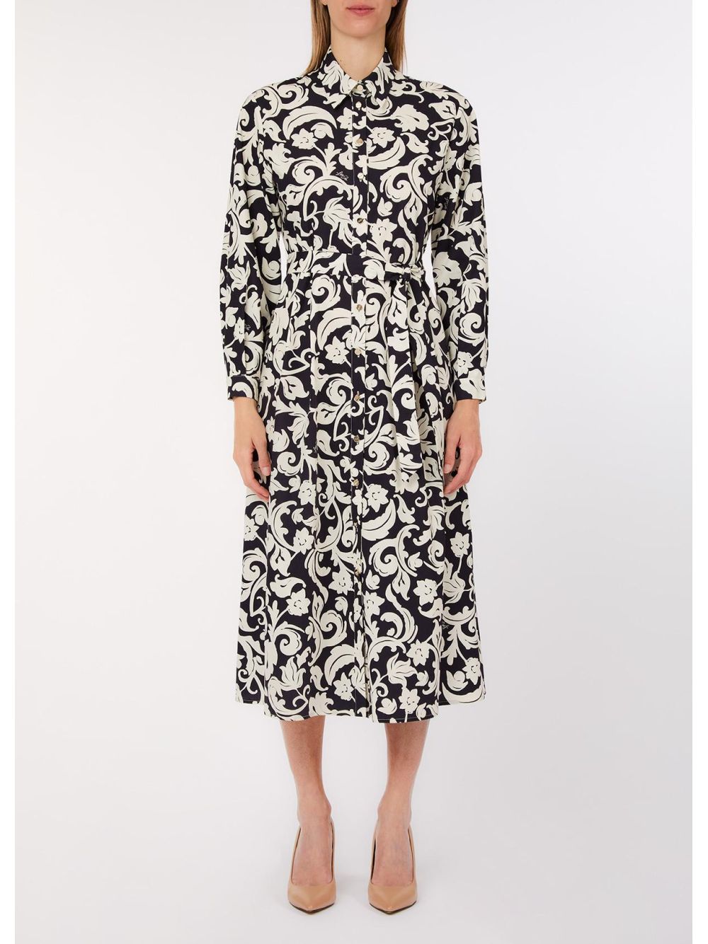 Vestito Liu Jo midi in popeline Donna - Nero