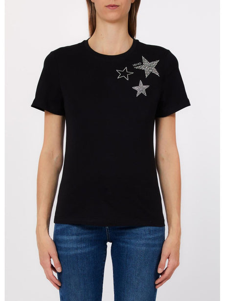 T-shirt Liu Jo con applicazioni Donna - Nero