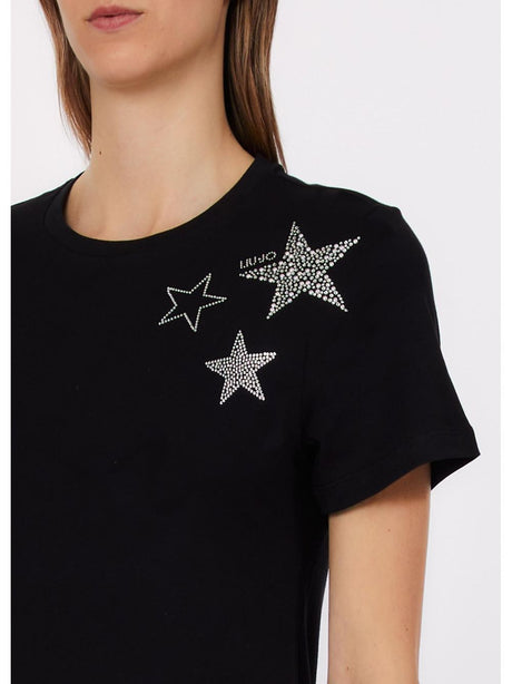 T-shirt Liu Jo con applicazioni Donna - Nero