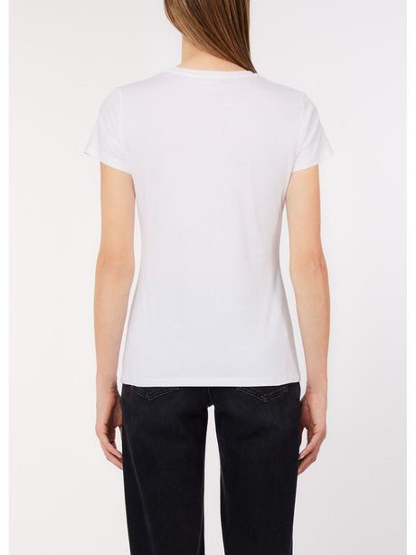 T-shirt Liu Jo con stampa e strass Donna - Bianco