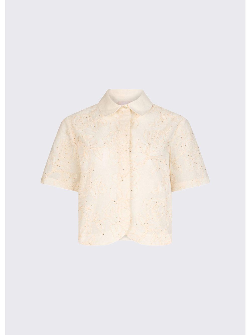 Blusa Liu Jo con ricami e paillettes Donna - Avorio