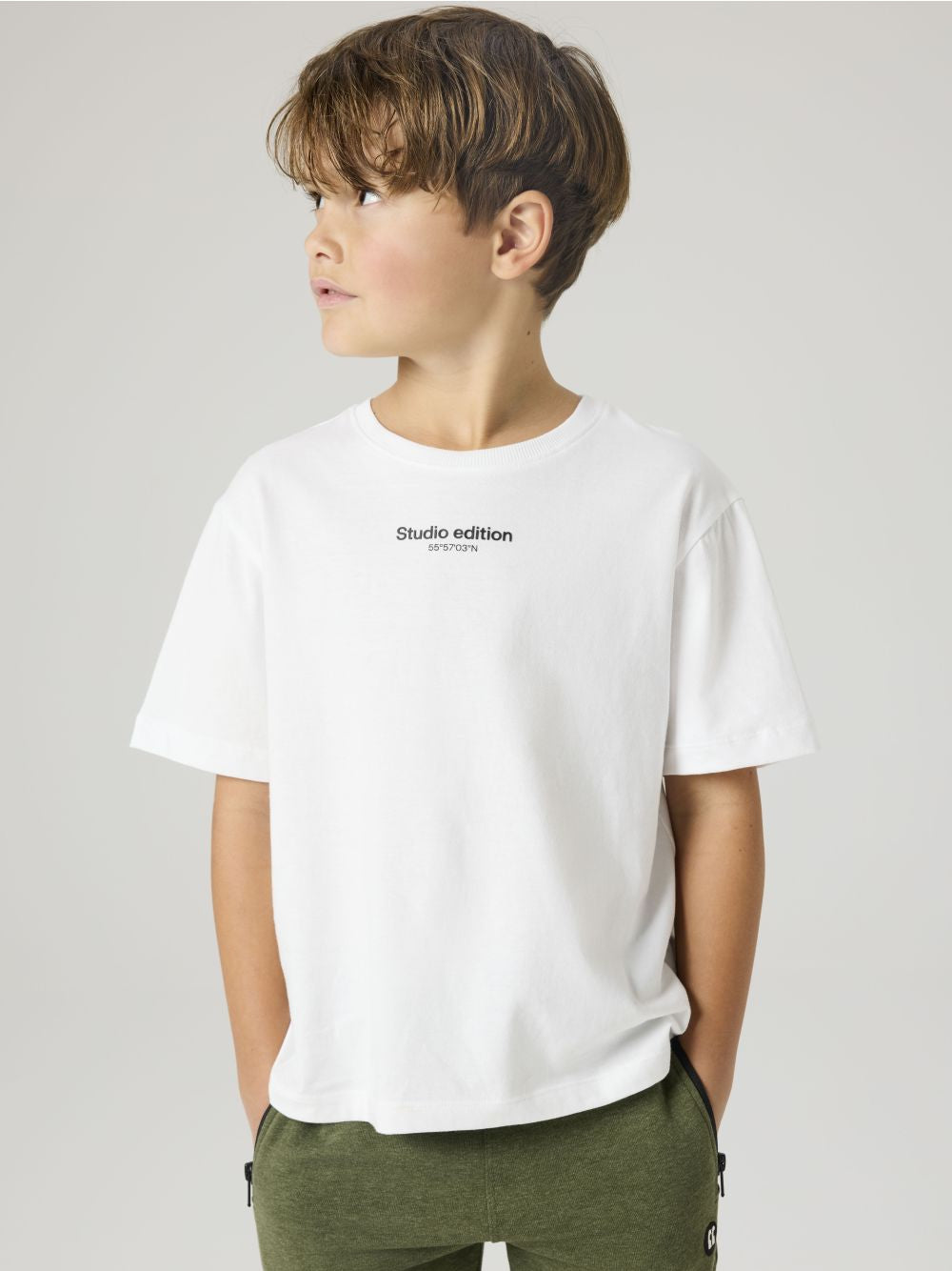 T-shirt Name It BRODY SS NREG NOOS Bambino - Bianco