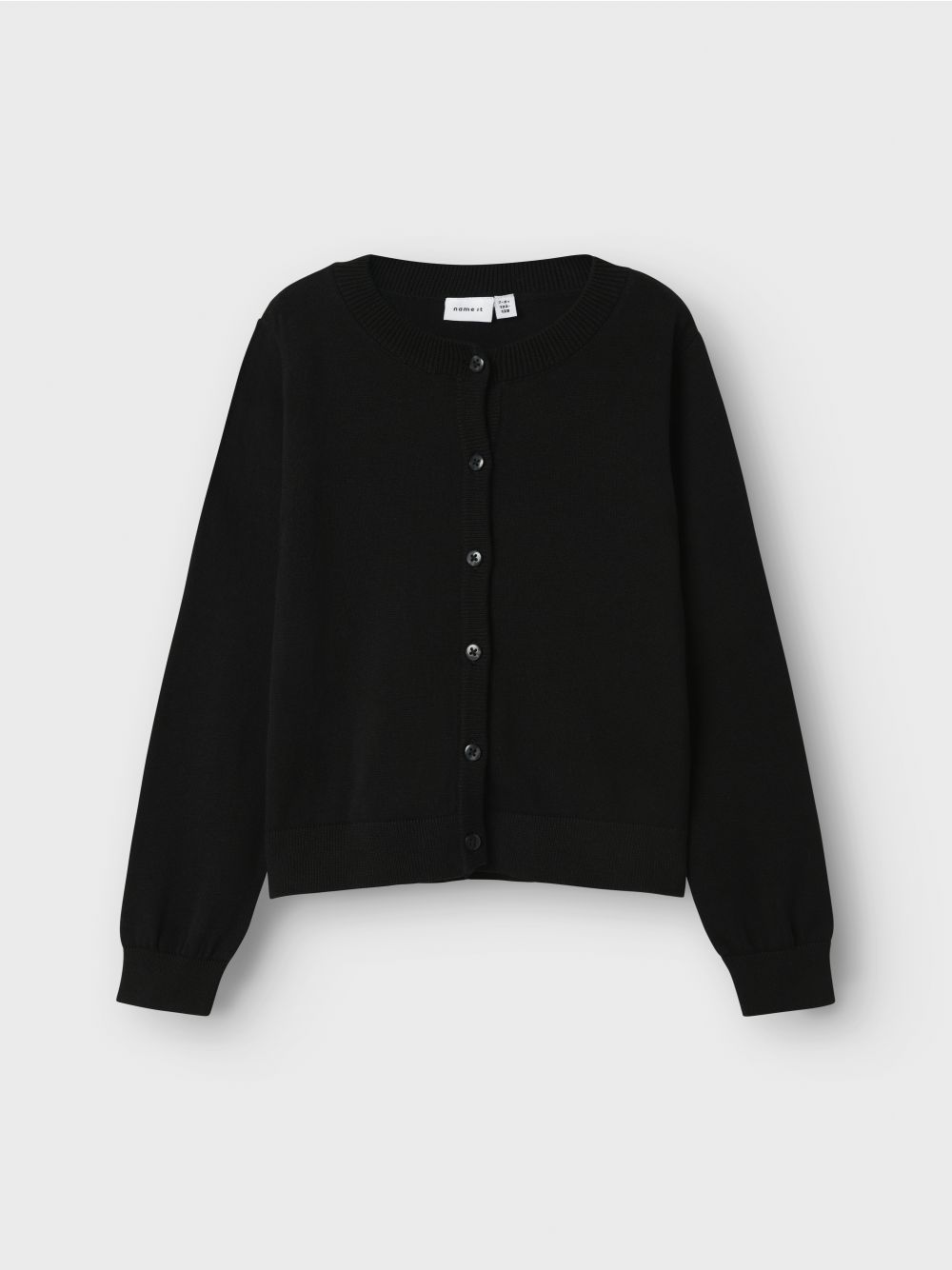 Pullover Name It VALANE LS KNIT CARD NOOS Bambina - Nero
