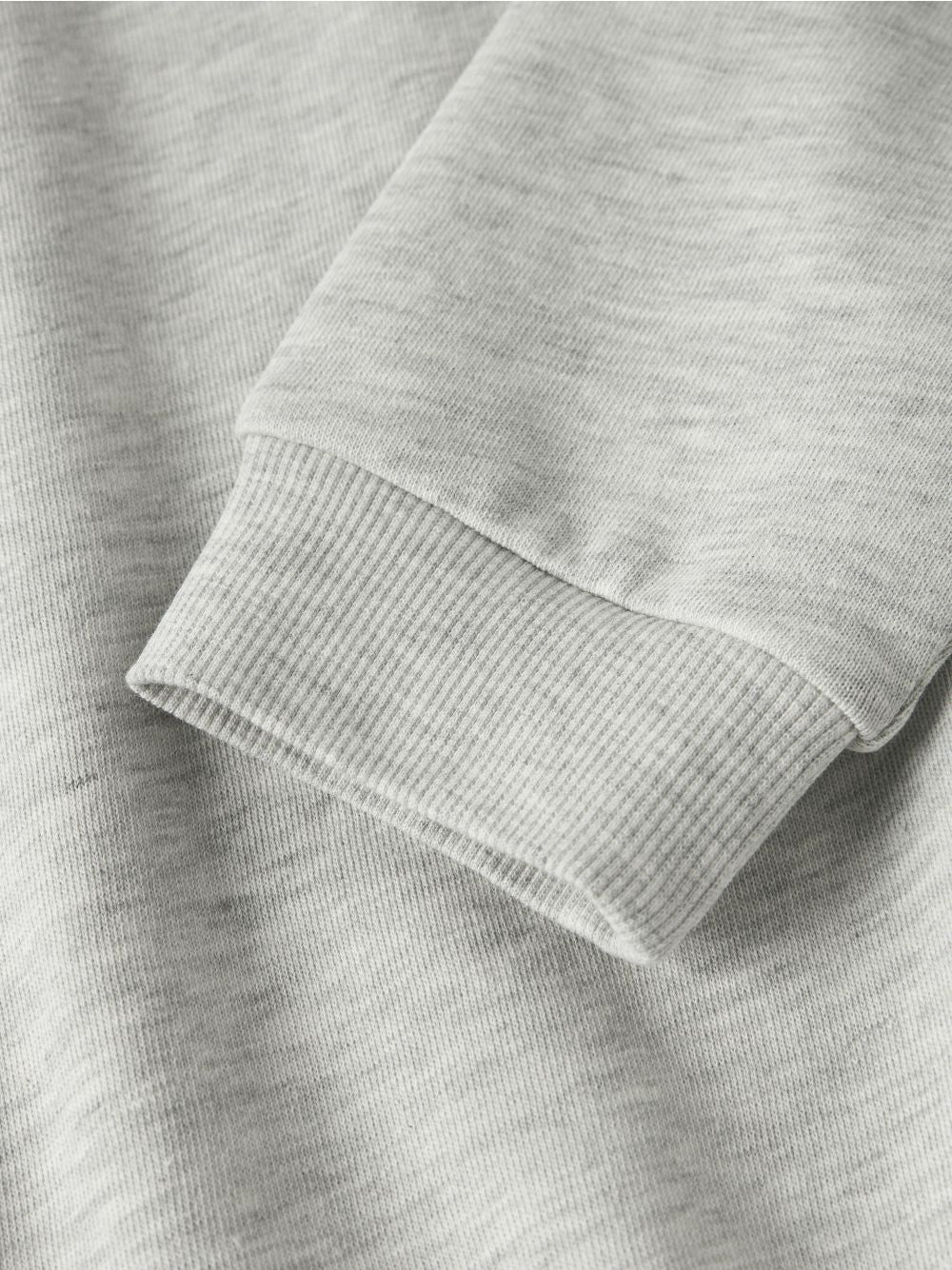Felpa Name It MILLE SHORT NREG LS SWE O-NECK NOOS Bambina - Grigio