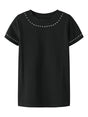 Top Name It TOLIA SS SLIM Bambina - Nero
