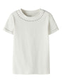 Top Name It TOLIA SS SLIM Bambina - Bianco