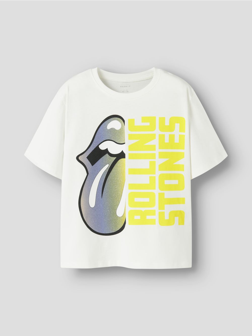 T-shirt Name It DYBA ROLLINGS SS NREG BOX UNV Bambina - Bianco