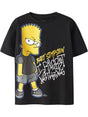 T-shirt Name It JUDA SIMPSONS NREG SS BOX BFU Bambino - Nero