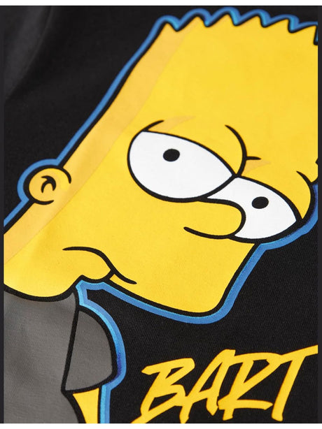 T-shirt Name It JUDA SIMPSONS NREG SS BOX BFU Bambino - Nero