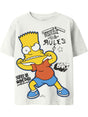 T-shirt Name It JUDA SIMPSONS NREG SS BOX BFU Bambino - Bianco